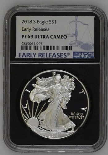 2018 Sイーグル S$1 アーリーリリース NGC PF 69 ウルトラカメオ NGC-4859061-007