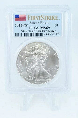 2012年-(S) PCGS MS69 シルバーイーグル サンフランシスコのビジネスストライキで鋳造
