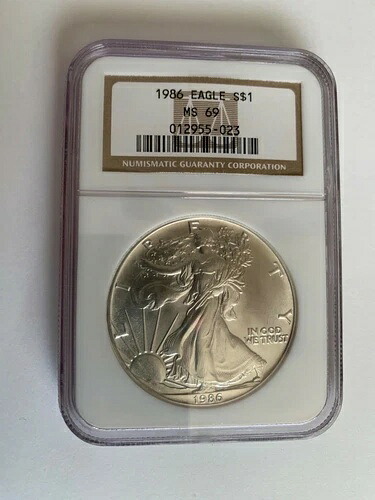 1986年製 シルバーイーグル NGC ms69 ブラストホワイト 値下げ