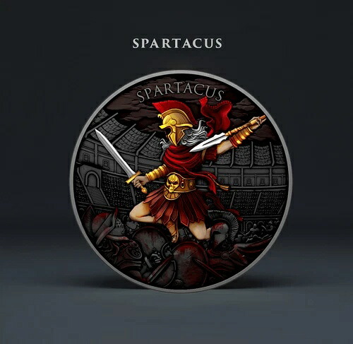 1オンス .999 シルバーラウンド 伝説の戦士「スパルティカス」 40,040円