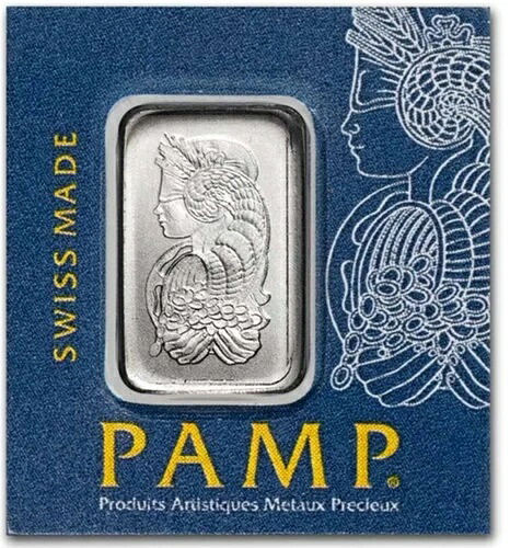 1グラム プラチナバー -PAMP Swiss Lady Fortuna In Assay マルチグラム-