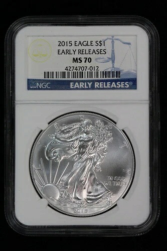 2015 シルバーイーグル NGC MS-70 MS-70 アーリーリリース 3N9U