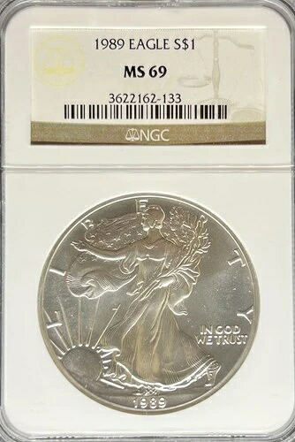 1989年 シルバーイーグル MS69 NGC (#PA3622162133)