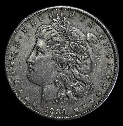 アメリカ モルガン・ダラー 1889年 わあ、美しい！希少コイン 自由の女神 C751