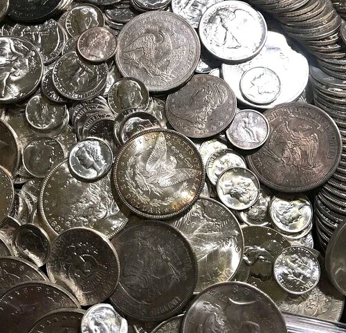 ? 1オンス 未流通 90% 銀貨 米国コイン 地金 1964年以前? エステート UNC BU ロットバー? 40,040円