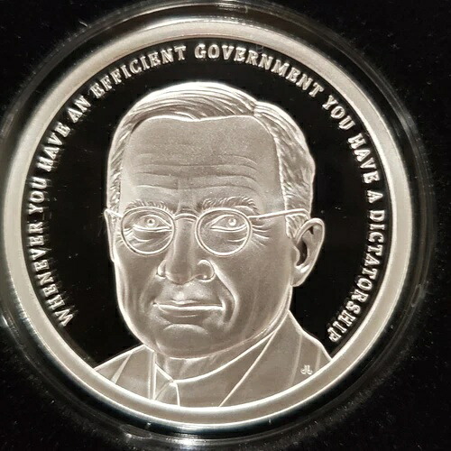 1オンス .999 シルバーシールドプルーフ ハリー・S・トルーマン COA BOX SSG Limited 社長