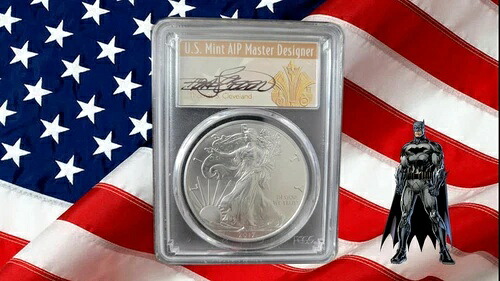 2017年 シルバーイーグル PCGS MS70 FDOI トーマス・クリーブランド サイン入り 1000枚中1枚