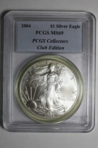 2004年 PCGS シルバーイーグル コレクターズクラブエディション レアホルダー 41,470円