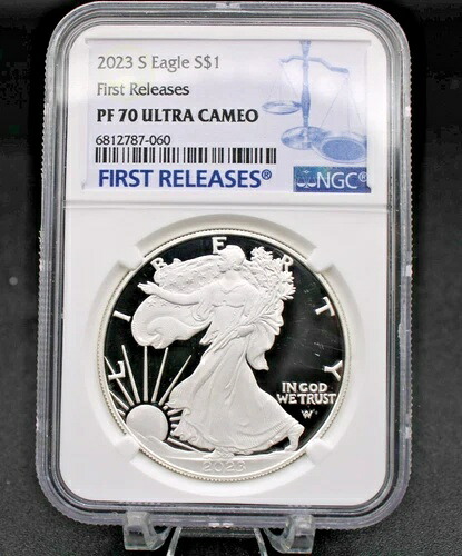 2023 Sプルーフ シルバーイーグル NGC PF70 ウルトラカメオ ファーストリリース ブルーラベル