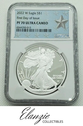 2022-W プルーフ アメリカン シルバー イーグル 発行初日 NGC PF70 ウルトラカメオ
