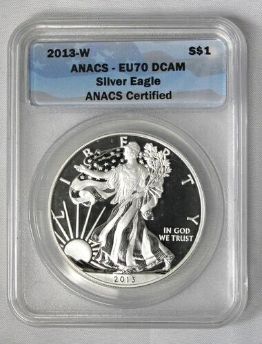 2013-W シルバーイーグル ANACS EU70 DCAM !!