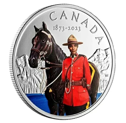 2023年 カナダ王立騎馬警察創立150周年記念 1オンス銀貨