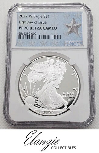 2022-W プルーフ アメリカン シルバー イーグル 発行初日 NGC PF70 ウルトラカメオ