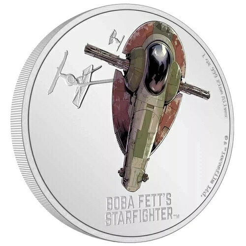 2022年 スター・ウォーズ ボバ・フェットのスターファイター 1オンス シルバー プルーフコイン