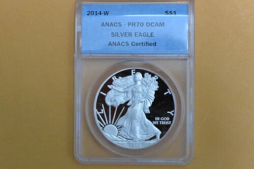 2014-W アメリカン シルバー イーグル プルーフ - ANACS PR70 DCAM