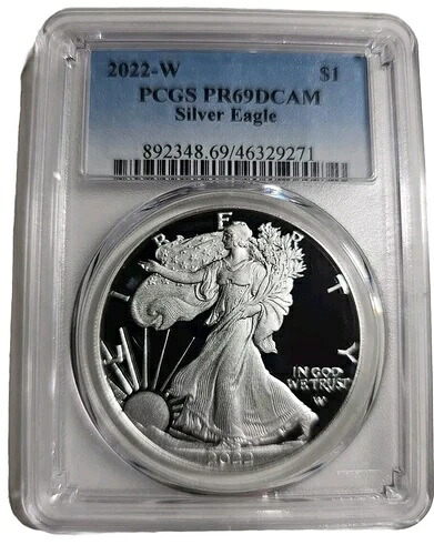 2022年 W プルーフ シルバー イーグル PCGS PR69 DCAM