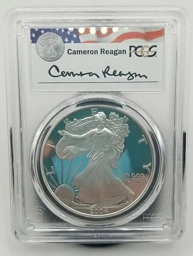 2004-W シルバーイーグルドル PR69DCAM PCGS レーガンレガシーシリーズ #0466