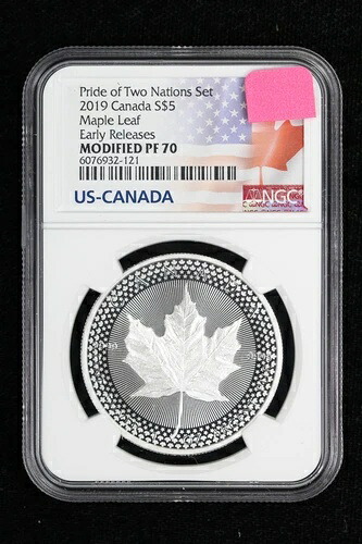 2019年 プライド・オブ・ツー・ネーションズ カナダ $5 NGC モディファイド PF 70 アーリーリリース 31SJ