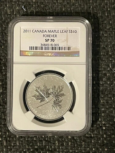2011年 10ドル カナディアン メープルリーフ フォーエバー NGC SP70