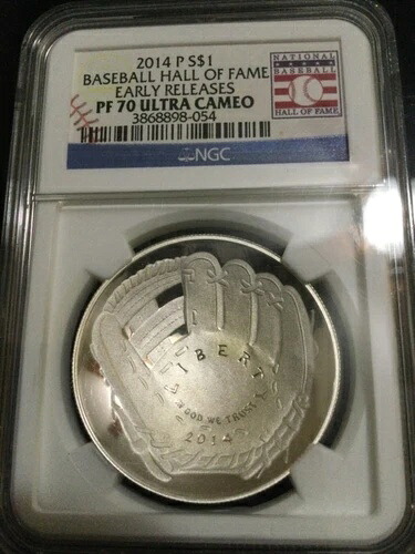 2014 P S $1 野球殿堂入りアーリーリリース PF70 ウルトラカメオ NGC