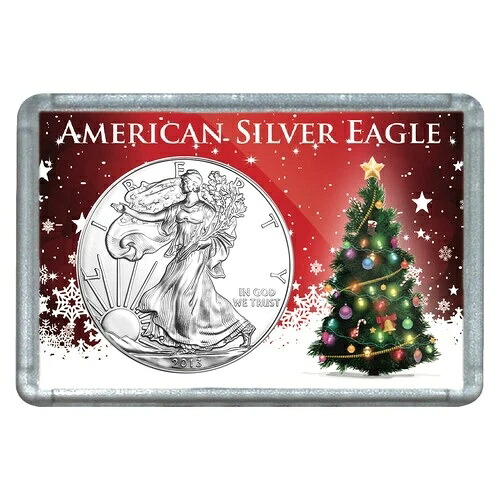 2013年 1ドルアメリカンシルバーイーグル クリスマスツリーデザイン ホリデーホルダー