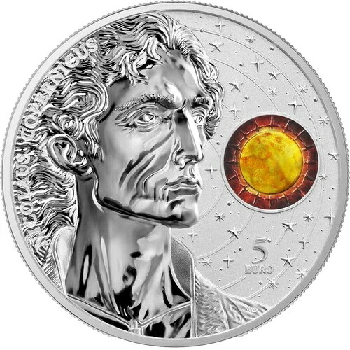 2023 1オンス シルバー ?5 マルタ コペルニクス BU コイン (ブリスター付き)。 41,470円