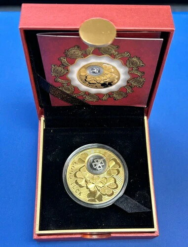 2022年 ニウエ 四つ葉のクローバー 幸運の銀貨 箱・鑑定書付き ~ 希少・美品 41,470円