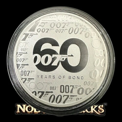 2022年ツバル 1オンス .999 シルバー「60年の絆」コイン ? カプセル保管 ? BU ?? 41,470円