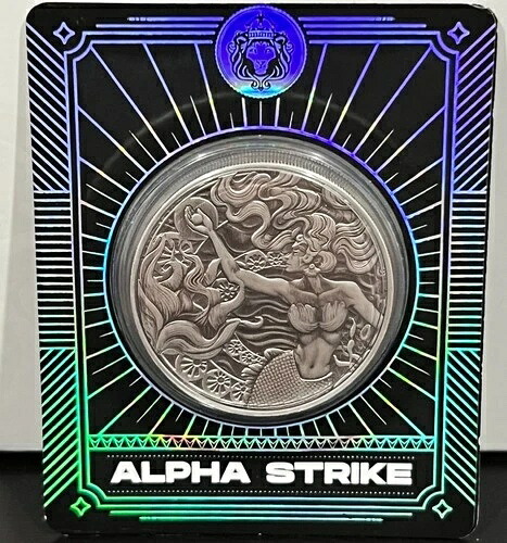 マーメイド＆パール 1オンス 999 シルバー アルファストライク アンティーク 2025 スコッツデール 発行枚数 99