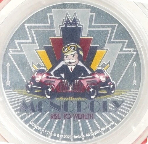 2024年 サモア モノポリー ライズ・トゥ・ウェルス 5ドル 1オンス .999 純銀貨（パッケージ入り） 41,470円