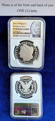 2023年 S モルガン・ダラー $1 NGC PF70 ウルトラカメオ 発行初日 41,470円