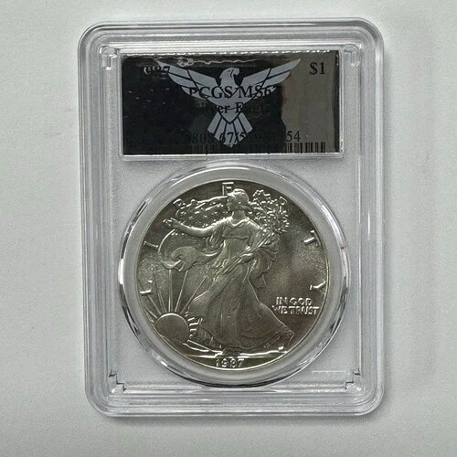 1987年 1ドル シルバーイーグル 1オンス .999 PCGS MS67