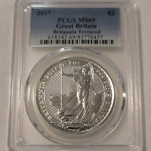 2017年 英国 ブリタニア テクスチャード PCGS MS69