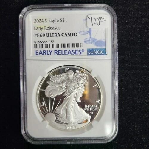 2024 Sイーグル S$1 - 早期リリース - NGC PF 69 ウルトラカメオ