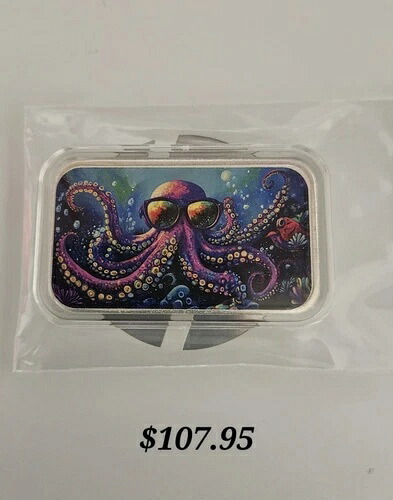 1トロイオンス .999 純銀バー THE CHILL KRAKEN 発行枚数わずか15枚
