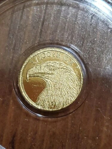 1/100オンス .9999 純金ラウンド - アメリカン・ハクトウワシ（カプセル封入）