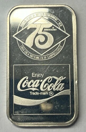 コカ・コーラ75周年記念 1オンス .999 シルバーバー