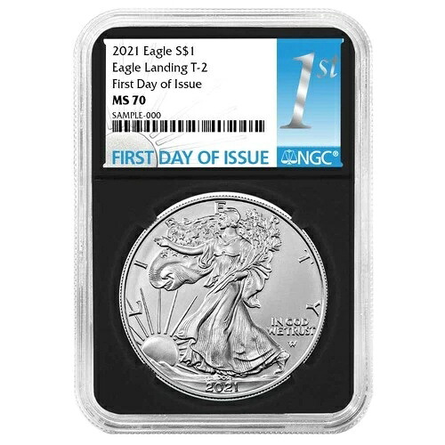 2021年 $1 1オンス T-2 アメリカンシルバーイーグル NGC MS70 FDI ファーストラベル レトロコア