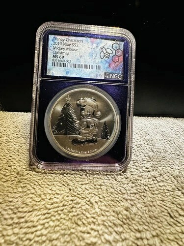 2019年- NIUE ディズニー ミッキーマウス クリスマス 1オンス シルバーコイン - NGC MS69 41,470円