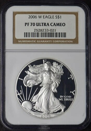 2006-W アメリカン シルバー イーグル - NGC PF70 ウルトラ カメオ - ?COINGIANTS?
