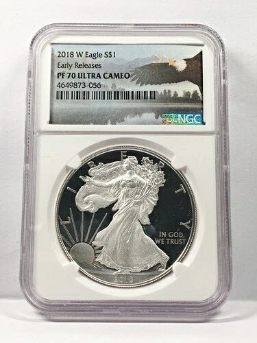 2018-W プルーフ シルバーイーグル NGC PF70 ウルトラカメオ アーリーリリース 41,470円