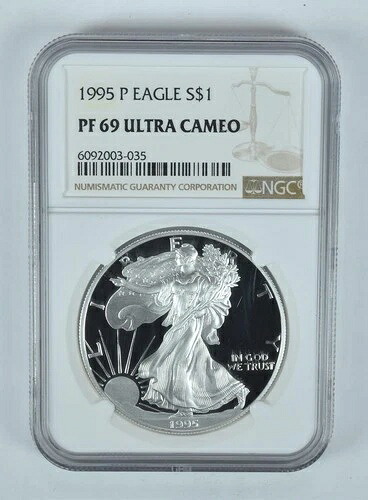 1995-P アメリカン シルバー イーグル PF69 UCAM NGC ブラウンラベル