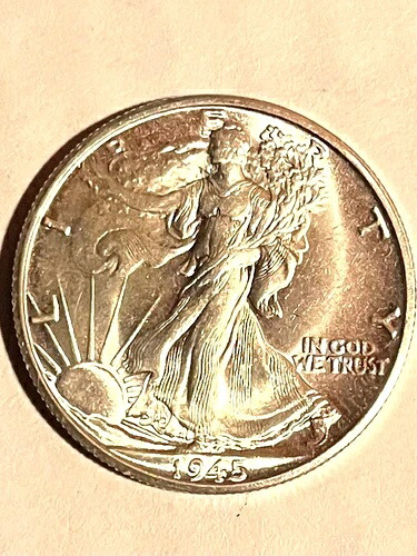 1945 D Gem BU ウォーキング リバティ ハーフ 41,470円