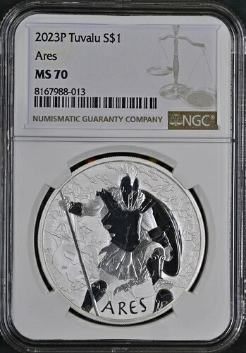 2023年 ツバル オリンポスの神々 - アレス 1オンス .999 純銀 NGC MS70 41,470円