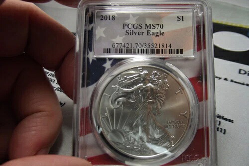 2018年 シルバーイーグル PCGS MS70 希少 アメリカ 41,470円