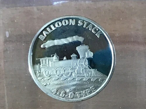 SilverTowne バルーンスタック 4-6-0型蒸気機関車 シルバーアートメダル B0270