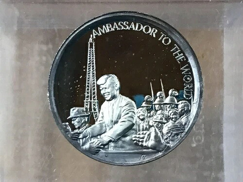 ジョン・F・ケネディ大使の遺産 リンカーン・ミント 銀メダル B0370