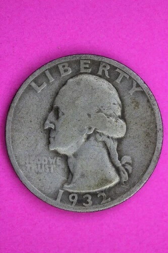 1932年 S ジョージ・ワシントン シルバークォーター 本物保証 正規コイン 1626
