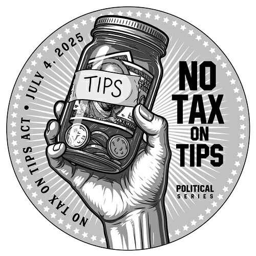 トランプ 1オンス シルバー ラウンド .999 BU MAGA 2025 非課税 TIPS 限定版 0082/4500