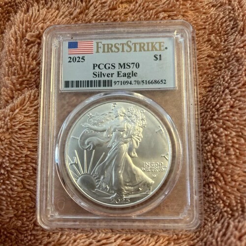 2025年 (W) シルバーイーグル PCGS MS70 ファーストストライク ? ウェストポイント造幣局で鋳造